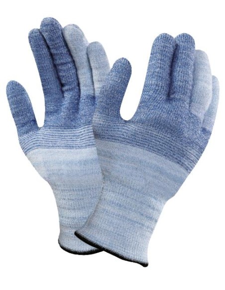 74-718 GUANTES FORRO SIN COSTURAS DE DYNEEMA/ACERO INOXIDABLE/FIBRA DE VIDRIO/SPANDEX.  AZUL TALLA 7-11